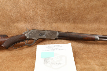 Winchester Model 1876 Deluxe Set-Trigger 28" .40-60 Lever Action Rifle, MFD 1884 Antique