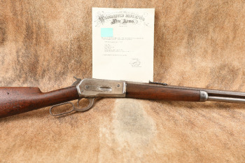 Browning Bros. Marked Winchester Model 1886 26" Octagonal .40-65 WCF Lever Rifle, MFD 1889 Antique