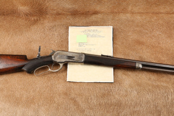 Special Order Deluxe Winchester 1886 Checkered Pistol Grip 28" .45-70 Lever Rifle, 1889 Antique