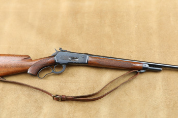 Early Pre War Long-Tang Winchester Model 71 Deluxe .348 WCF Lever Action Rifle, MFD 1936 C&R