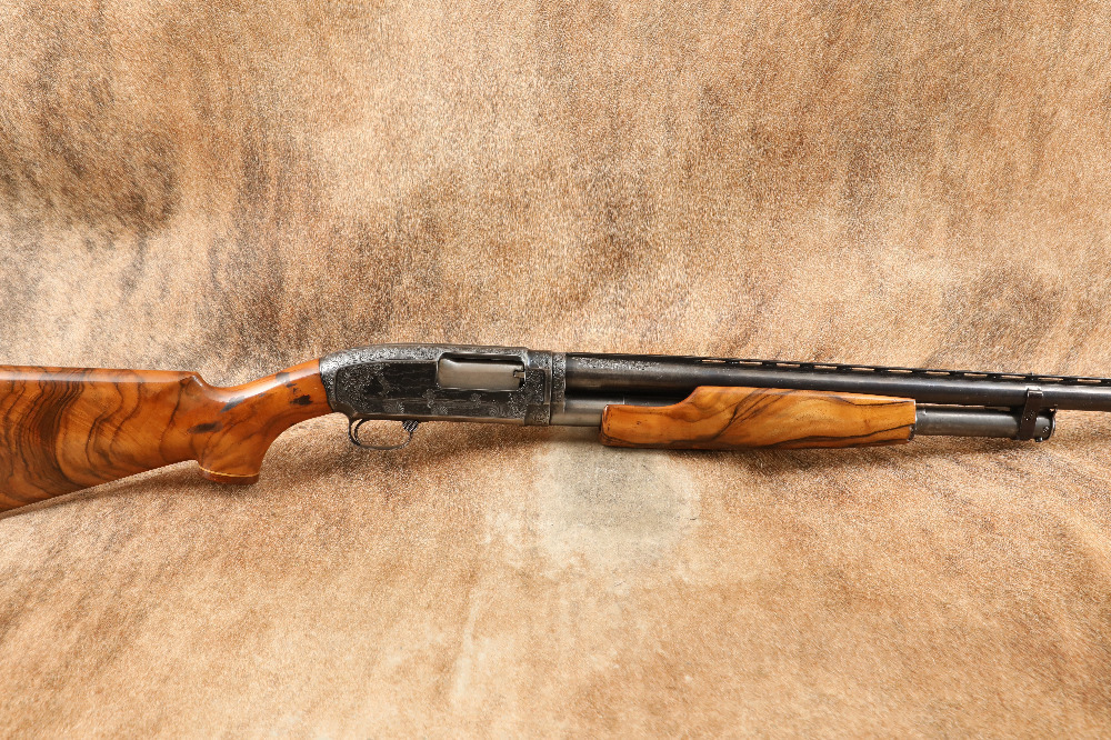 Custom Engraved Winchester Model 12 32 Vent-Rib 12 GA Magnum Pump
