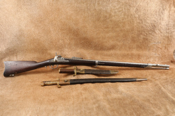Whitney U.S. Navy .69 Cal. Civil War &ldquo;Plymouth&rdquo; Rifle with Ames Dahlgren & Roby Saber Bayonets