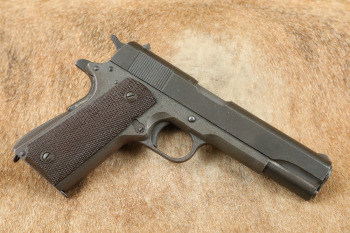 British Lend-Lease WWII Remington Rand US M1911A1 5" .45 ACP Semi-Auto Pistol, MFD 1943 C&R