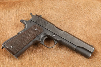 Late WWII Remington Rand US M1911A1 5" .45 ACP Military Semi-Auto Pistol, MFD 1945 C&R