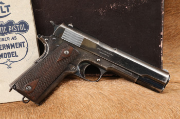 Colt Commercial Government Model 1911 Serial Number C61 .45 ACP Semi-Auto Pistol, MFD 1912 C&R