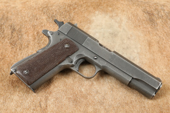WWII British Lend-Lease Ithaca US M1911A1 5" .45 ACP Semi-Auto Pistol, MFD 1944 C&R