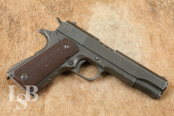 WWII British Lend-Lease Colt US M1911A1 5" .45 ACP Semi-Auto Pistol, MFD 1944 C&R
