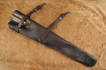 US Army WWII Cavalry Jeep Harley WLA M-1 Garand Leather Rifle Scabbard