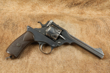 Handsome Webley Fosbery Model 1903 6" .455 Cordite Semi Automatic Revolver, MFD 1904-1906 C&R