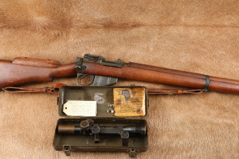 British No.1 Mk. VI Enfield Converted to No.4 Mk. 1T .303 Bolt Action Sniper Rifle & Scope, 1931 C&R