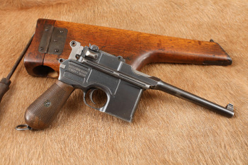 Mauser Pre-War Commercial C96 Broomhandle 7.63x25mm/.30 Semi-Auto Pistol & Stock, ca. 1913 C&R