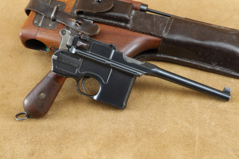 Mauser Wartime Commercial C96 Broomhandle 7.63x25mm .30 Cal Semi-Auto Pistol, MFD 1915 C&R