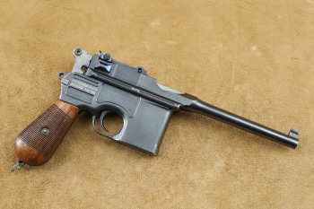 Pre-War Commercial Mauser C96 C-96 Broomhandle 7.63x25mm .30 Semi-Auto Pistol, MFD 1914 C&R