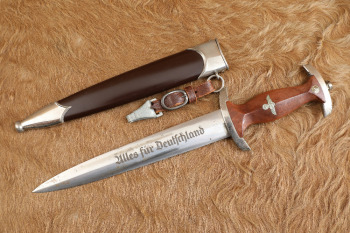 German WW2 E.F. Horster RZM M7/36 SA Dress Dagger & Sheath W/ Hanger