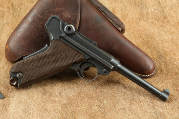 Swiss W+F Bern M06/29 1929 4 3/4" 7.65mm .30 Luger Semi-Auto Pistol & Holster, MFD 1941 C&R