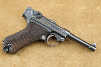 WWI German Spandau-Marked Erfurt P.08 Luger 9mm Semi-Auto Pistol, MFD 1918 C&R