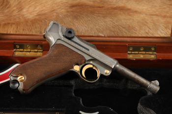 American Historical Foundation Iron Cross K-Code Mauser Luger P08 9mm Semi-Auto Pistol, 1934/90 C&R