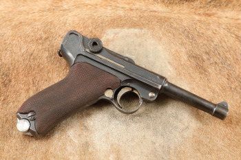 Unit Marked pre-WWI German Erfurt P.08 Luger 9mm Semi-Auto Military Pistol, MFD 1912 C&R