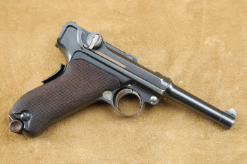 Rare DWM Model 1902 American Eagle Fat-Barrel 4" 9mm Luger Semi-Auto Pistol, MFD 1902-1904 C&R