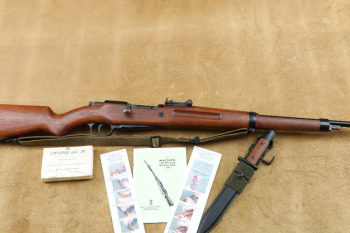 Colombian Madsen M47 Danish 23 1/2&rdquo; .30-06 Bolt Action Rifle, Bayonet & Ammo, MFD 1958 C&R