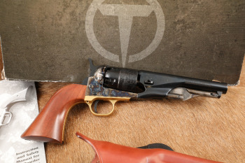 Taylor's Pietta 1860 Army Colt Reproduction .44 Cal Percussion Revolver & Box, 2022 ATF Antique