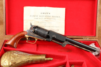Armi San Marco ASM Reproduction Colt 1847 Walker .44 Cal Percussion Revolver, MFD 1996 Antique