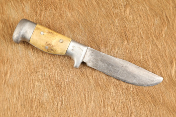 US WW2 Era 1944 R.H. Rudy Ruana Custom Handmade 6'' Small &ldquo;Square Cut Fighter&rdquo; Fighting Knife