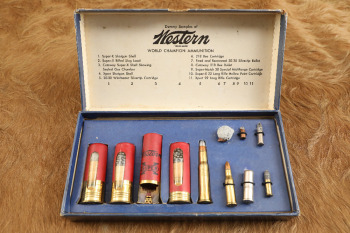 Vtg Western Super-X And Xpert Dummy Sample Shotshells and Cartridges Salesman Display