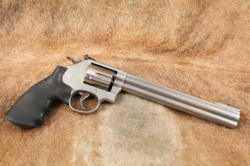 Smith & Wesson S&W Model 647 Stainless 8 3/8" .17 HMR Double Action Revolver, MFD 2003