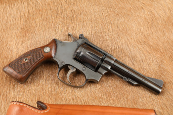 Smith & Wesson Model 34-1 .22 LR 4" Double Action Revolver & Holster, MFD 1969-1970 C&R