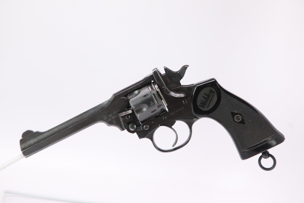 WWII Webley Mark IV .38 S&W 1942-1943 War Finish Double Action Revolver
