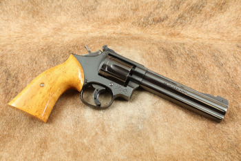 Smith & Wesson S&W Model 17-6 K-22 Masterpiece .22 LR 6" Full Underlug Revolver, MFD 1989