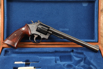Cased Smith & Wesson S&W Model 14-3 K-38 Masterpiece 8 3/8" .38 Special DA Revolver, 1977
