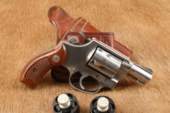 Smith & Wesson Model 60 2" Stainless .38 Special Revolver, Holster, Speedloaders, 1974-77