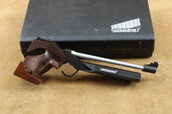 Hammerli Model 160 11.25" .22 Long Rifle LR Single Shot Free Pistol & Case, MFD 1993-2002