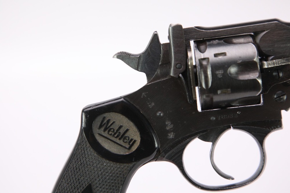 WWII Webley Mark IV .38 S&W 1942-1943 War Finish Double Action Revolver