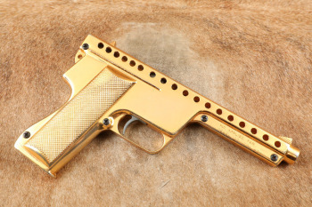 Rare Gold MB Associates MBA Model 137 Gyrojet .49 Caliber Rocket Pistol, MFD 1962-1963 C&R