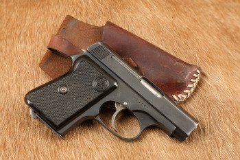 CZ Model 45 (Vz. 45) .25 ACP/ 6.35 Semi-Auto Pocket Pistol & Holster, MFD 1950 C&R