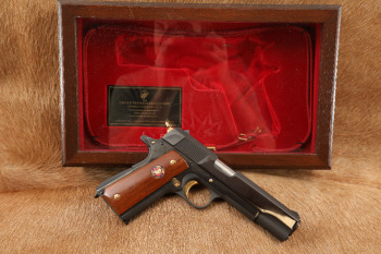 American Historical Foundation USMC Auto-Ordnance 1911A1 .45 ACP Semi-Auto Pistol & Case