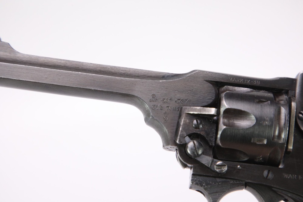 WWII Webley Mark IV .38 S&W 1942-1943 War Finish Double Action Revolver