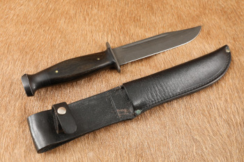 US Army USMC Vietnam Era PX Private Purchase KA-BAR 1209 Fixed Blade Fighter Knife And Sheath