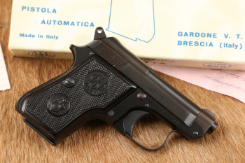 Beretta Model 950 B Jetfire .25 ACP Single-Action Semi-Auto Pistol & Box, MFD 1965 C&R
