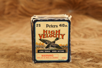 Vintage Peters .410 Gauge 3'' High Velocity "Kleanbore" Smokeless Shotgun Shells 25 Count