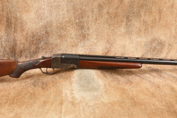 Ithaca Flues Single Barrel Trap Gun No. 4E Grade Engraved SBT 34" 12 GA Shotgun, MFD 1915 C&R