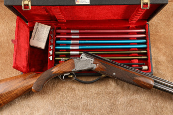 Browning Superposed Pointer Grade 12 GA 26 1/2&rdquo; Over/Under Shotgun & Supertube Set, 1963 C&R
