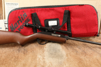 Marlin Model 70P Papoose Takedown .22 LR Semi-Auto Rifle, Scope, Mags, Box & Case, MFD 1987