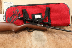 Marlin Model 70P Papoose Takedown .22 LR Semi-Auto Rifle, Scope, Mags, Box & Case, MFD 1987