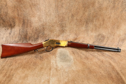 Uberti Yellowboy Winchester 1866 19" .45 LC Saddle Ring Carbine Lever Action Rifle, MFD 2001 - 2