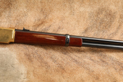 Uberti Yellowboy Winchester 1866 19" .45 LC Saddle Ring Carbine Lever Action Rifle, MFD 2001 - 5