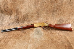 Uberti Yellowboy Winchester 1866 19" .45 LC Saddle Ring Carbine Lever Action Rifle, MFD 2001 - 7